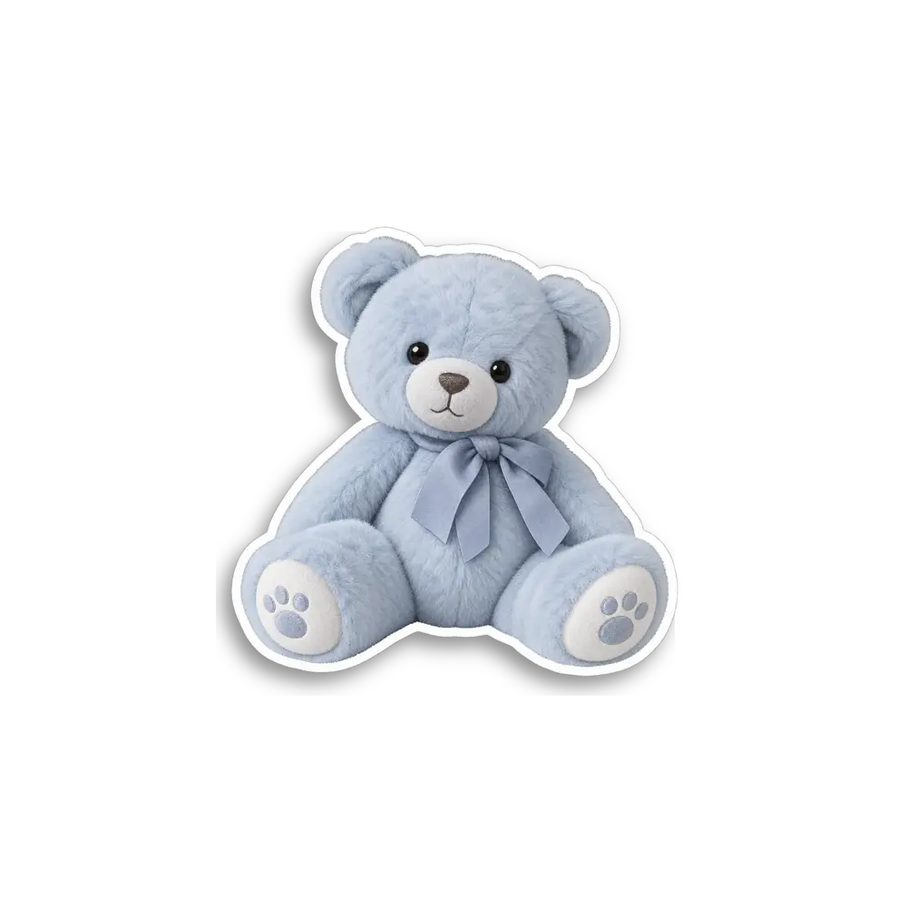 Grey Teddy Bear Sticker