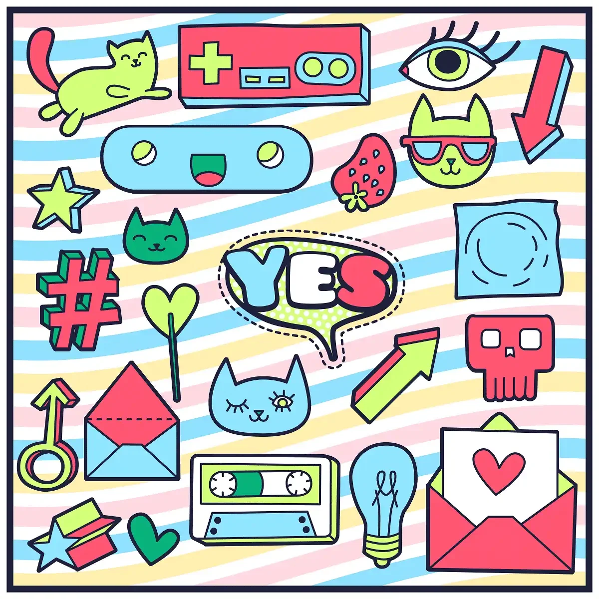 Yes VSCO Stickers