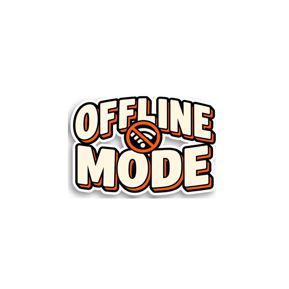 Offline Mode Sticker