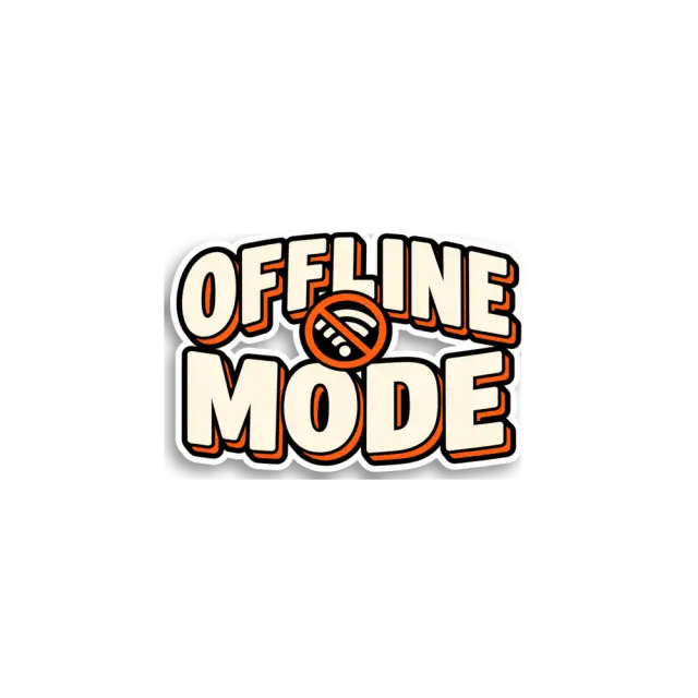 Offline Mode Sticker