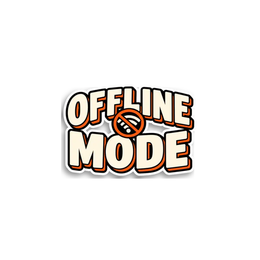 Offline Mode Sticker