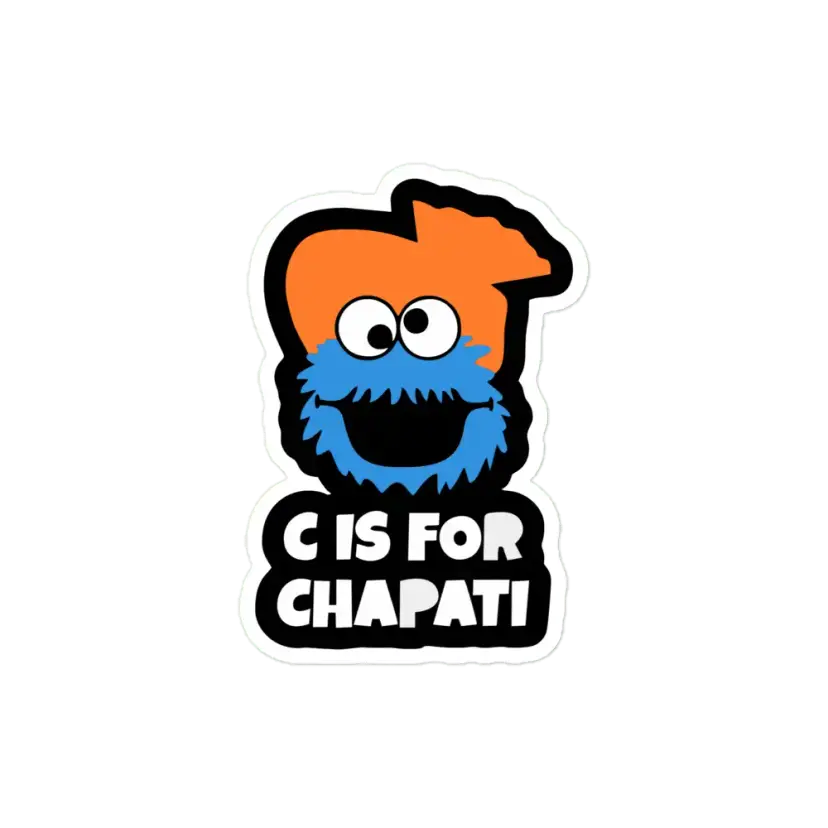 C is for Chaipati Sticker
