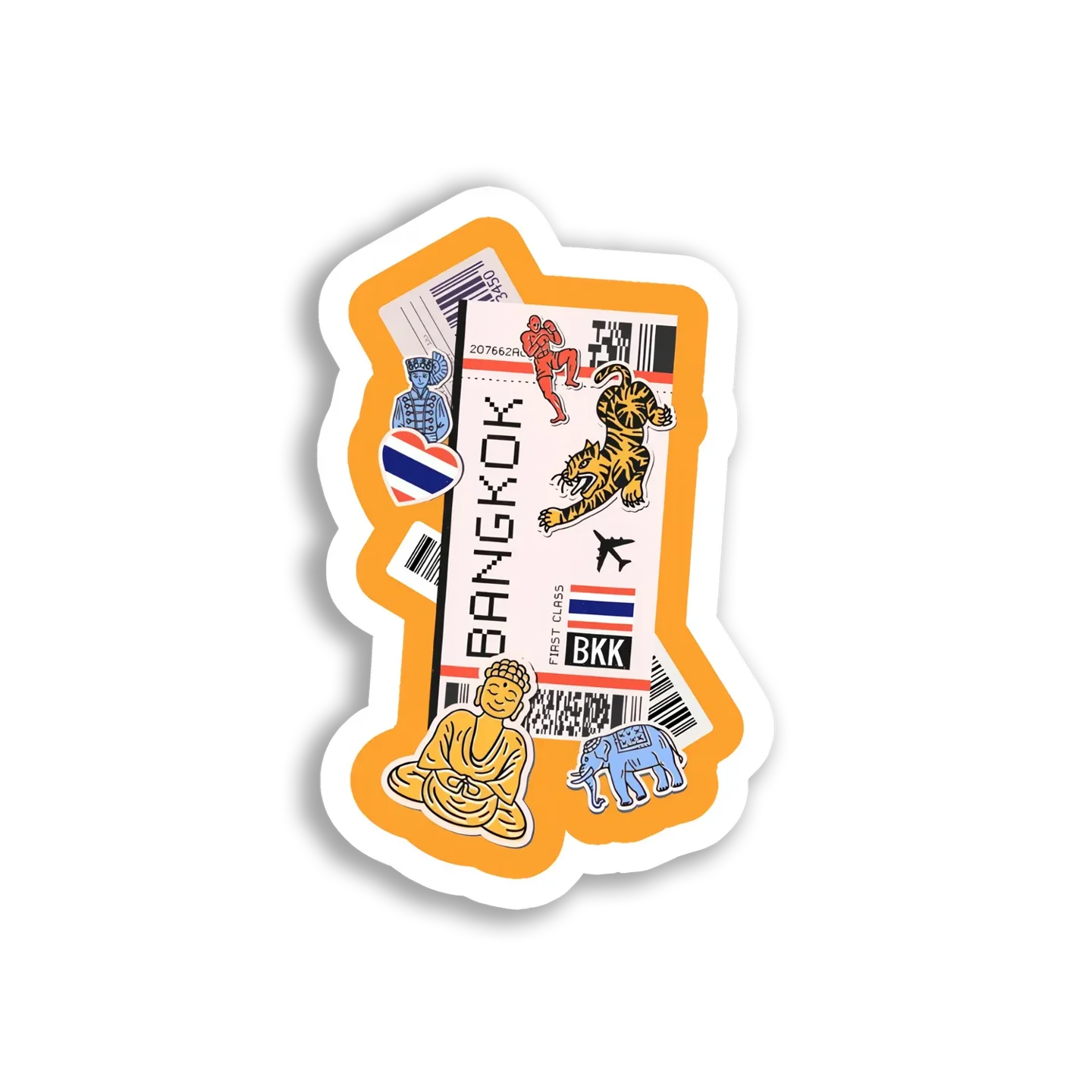 First Class Trip to Bangkok Sticker