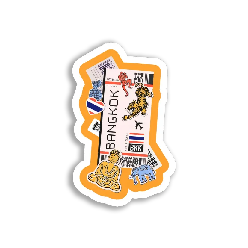 First Class Trip to Bangkok Sticker