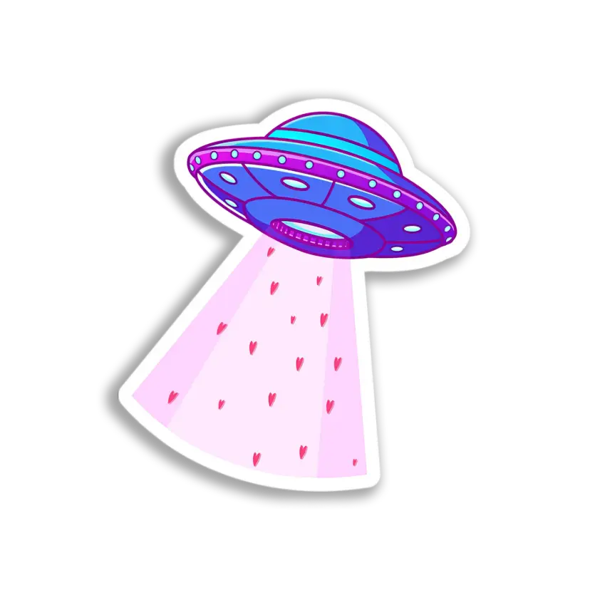 Love Beam UFO Sticker