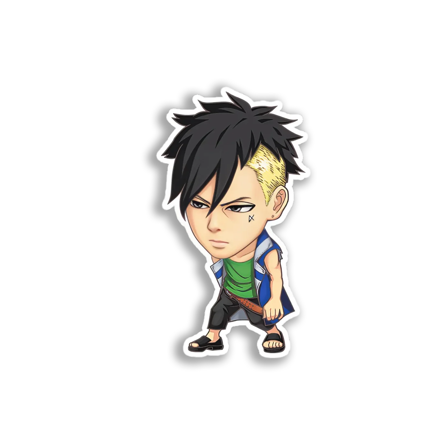 Chibified Anime Boy Sticker