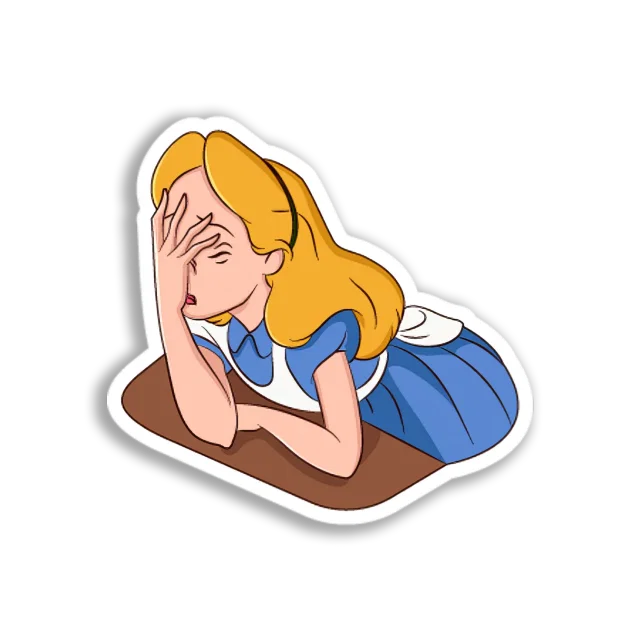 Alice's Regret Sticker