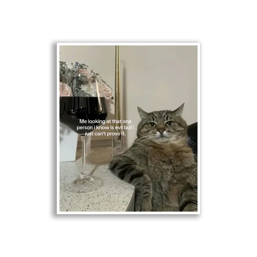 Looking at That One Evil Person Sticker