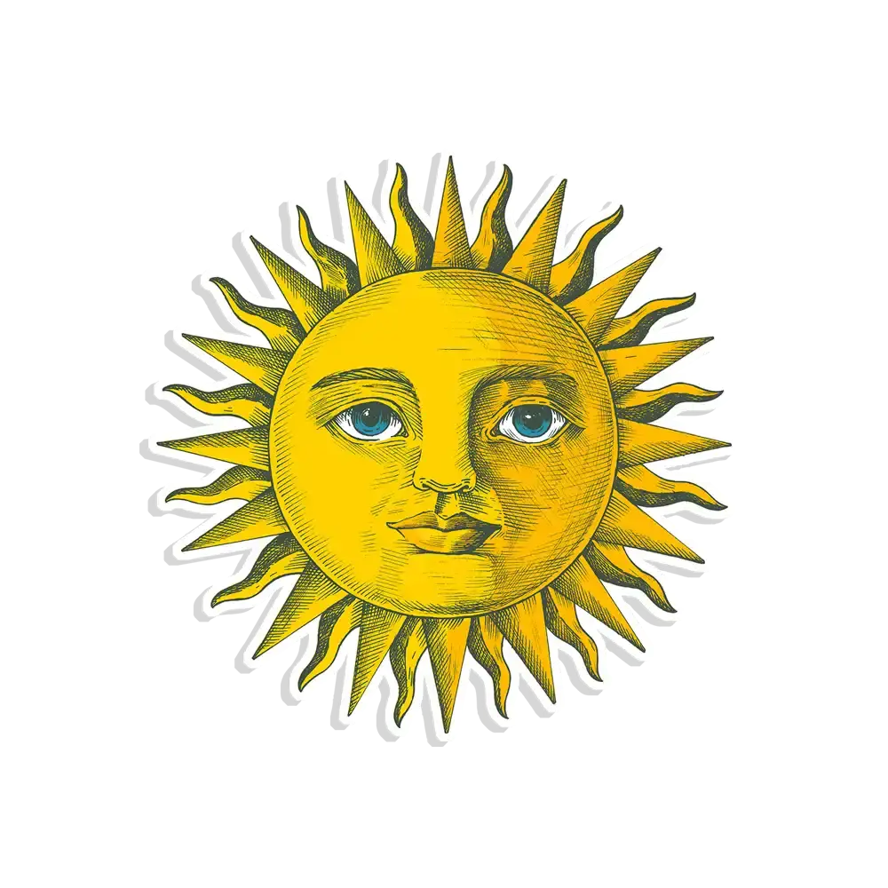 Sun Smiling Sticker