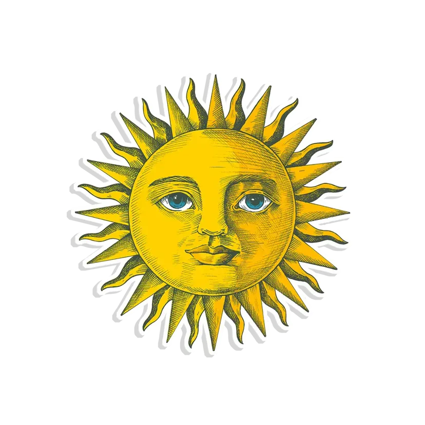 Sun Smiling Sticker