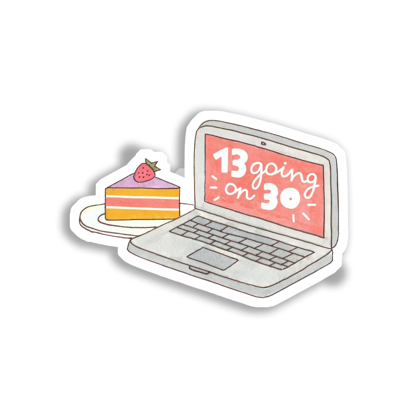 13 Going on 30 and Cake Sticker