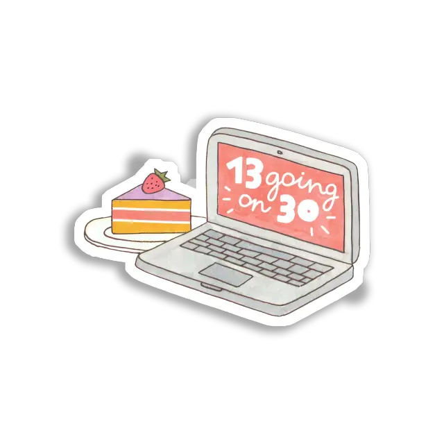 13 Going on 30 and Cake Sticker