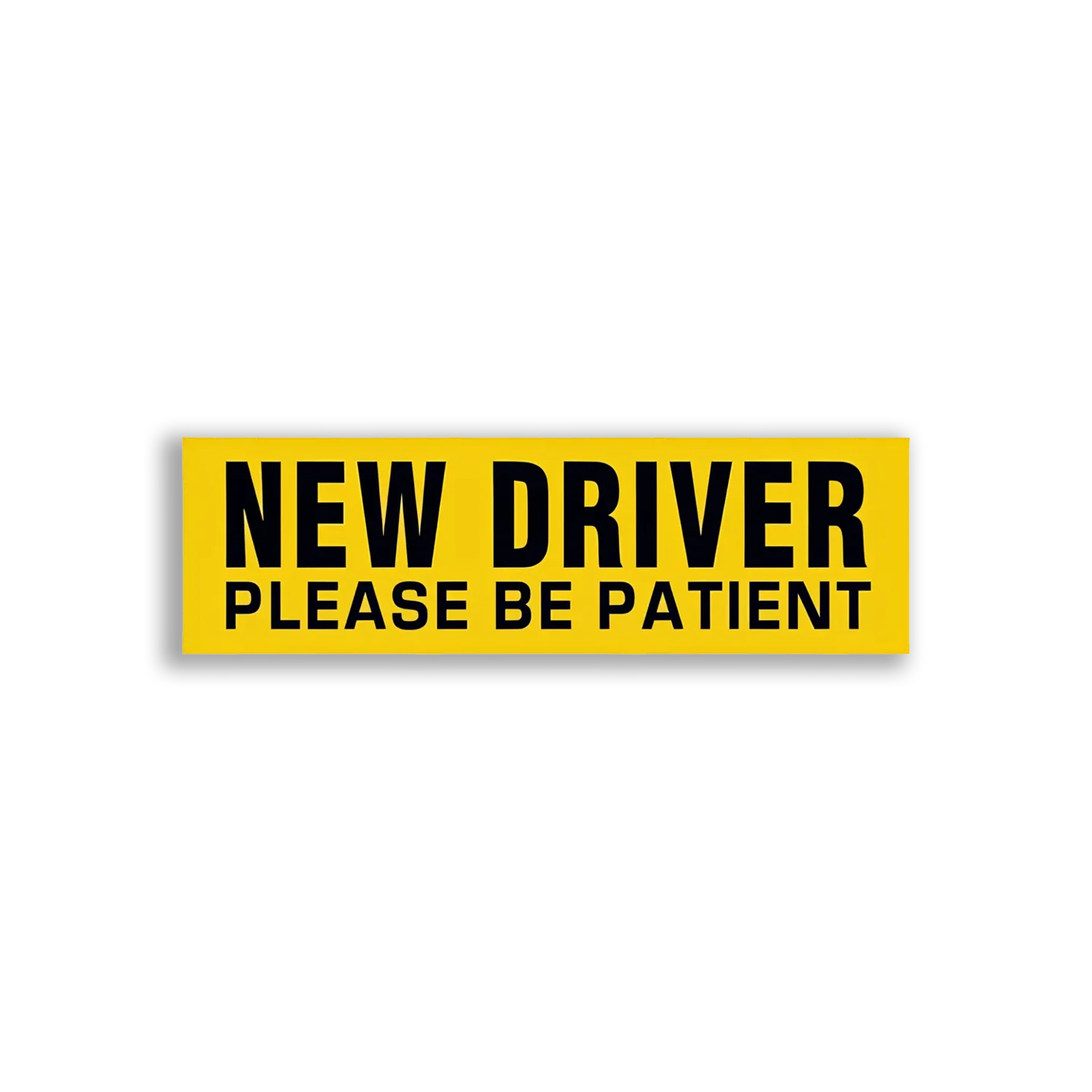New Driver, Please Be Patient Car Sticker