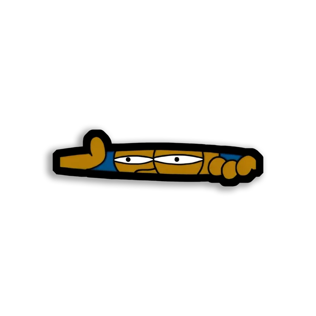 Peeking Cheese Looking Suspicious Sticker