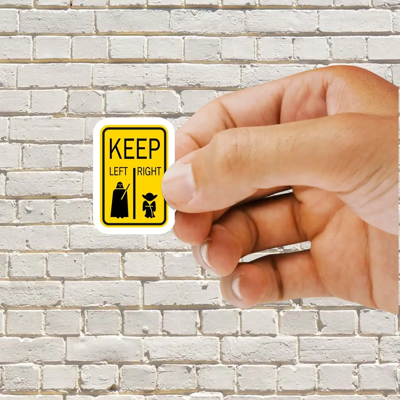 Star Wars Sign Keep Left or Right Sticker
