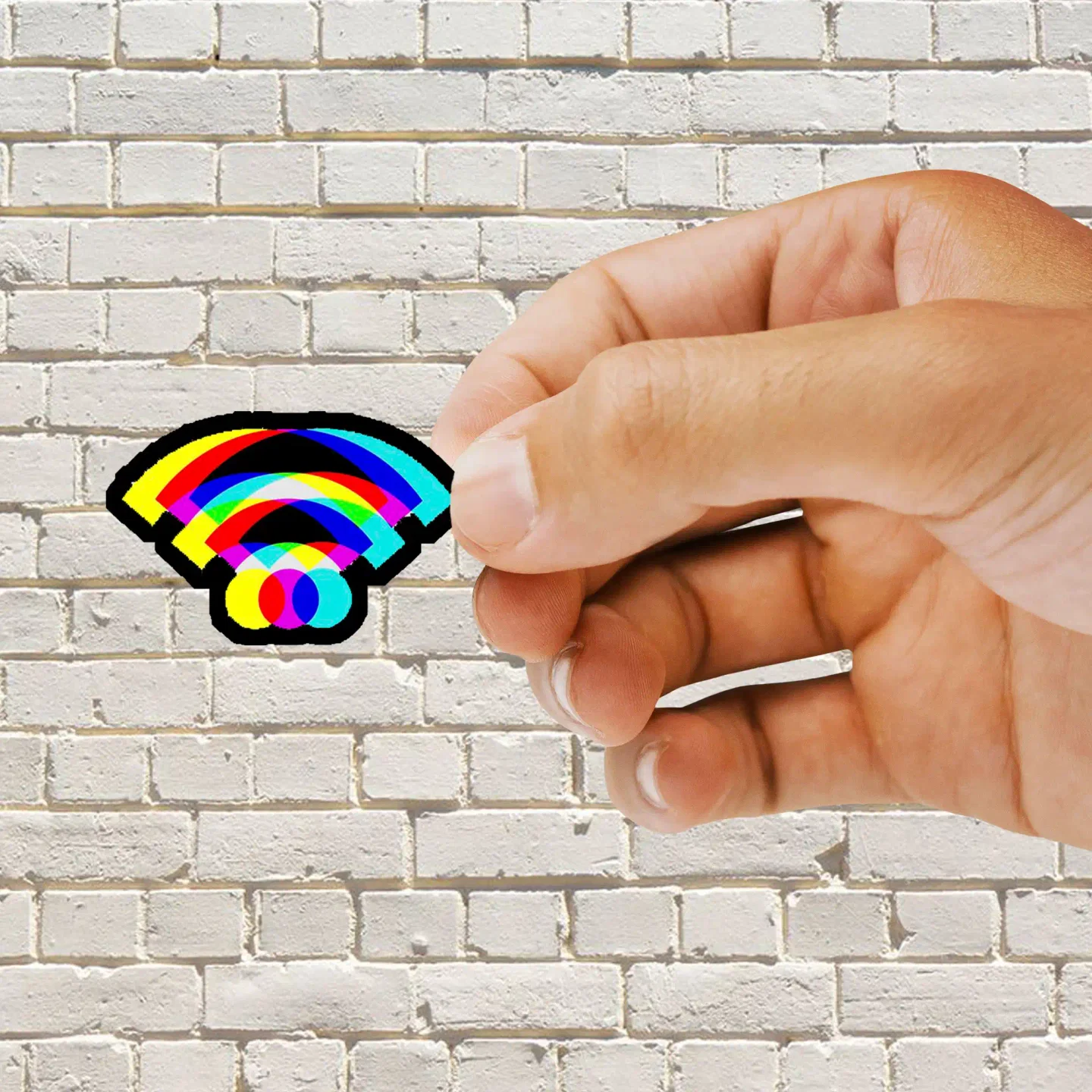 Neon Wifi Sticker