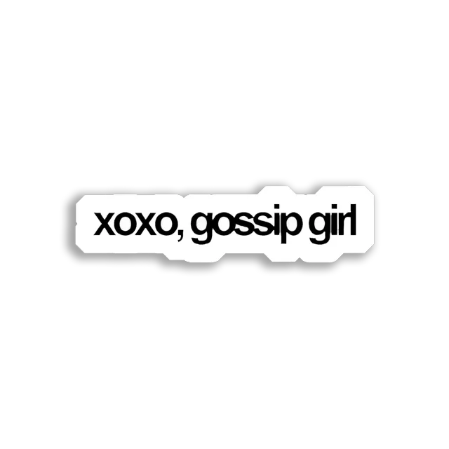 XOXO, Gossip Girl Sticker