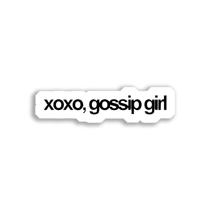 XOXO, Gossip Girl Sticker