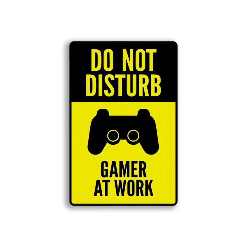 Do Not Disturb Gamer at Work Sticker