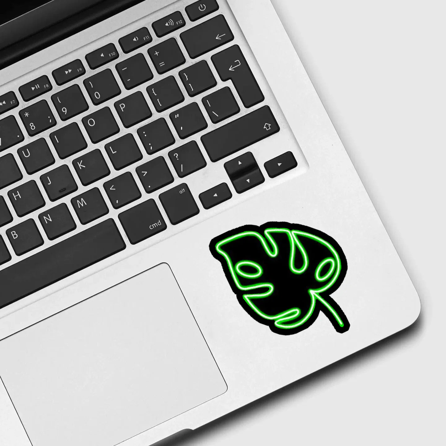 Neon Leaf Sticker
