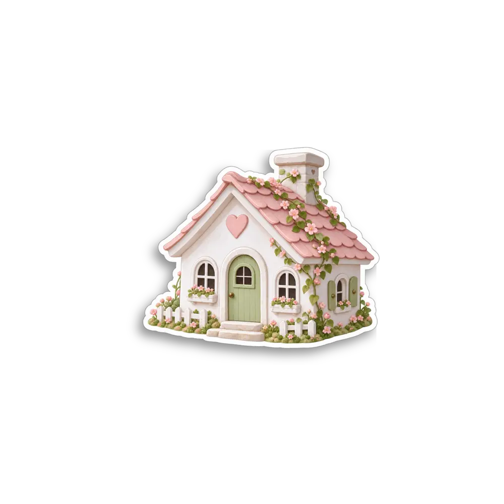 Fairy Cottage Sticker