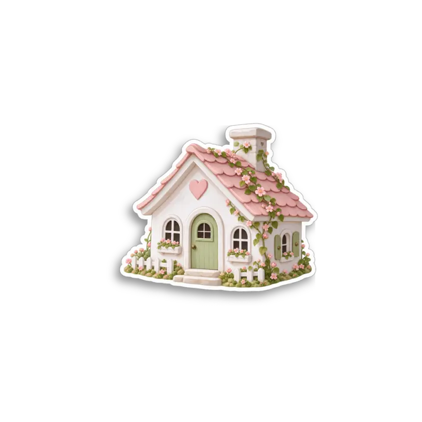Fairy Cottage Sticker