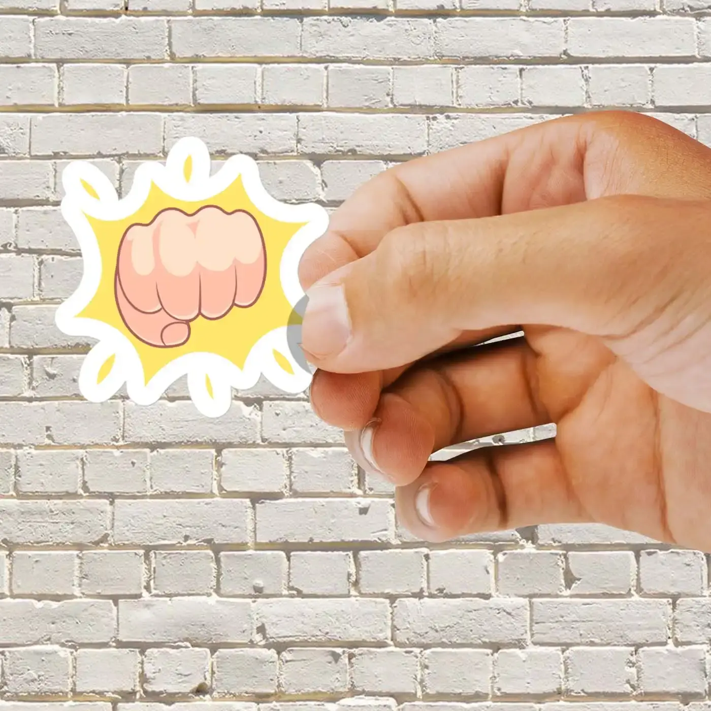 Fist Bump Gesture Sticker