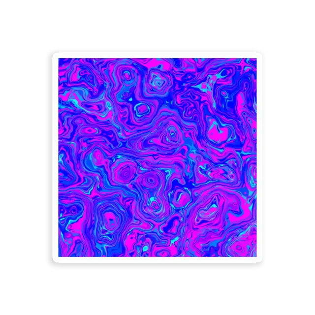 Sparkle Psychedelic Fluid Art Sticker
