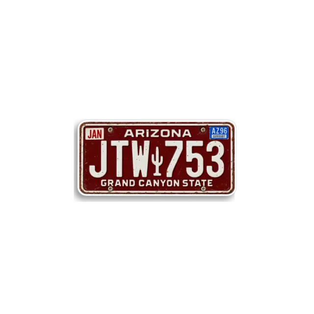 Arizona JTW753 Plate Sticker