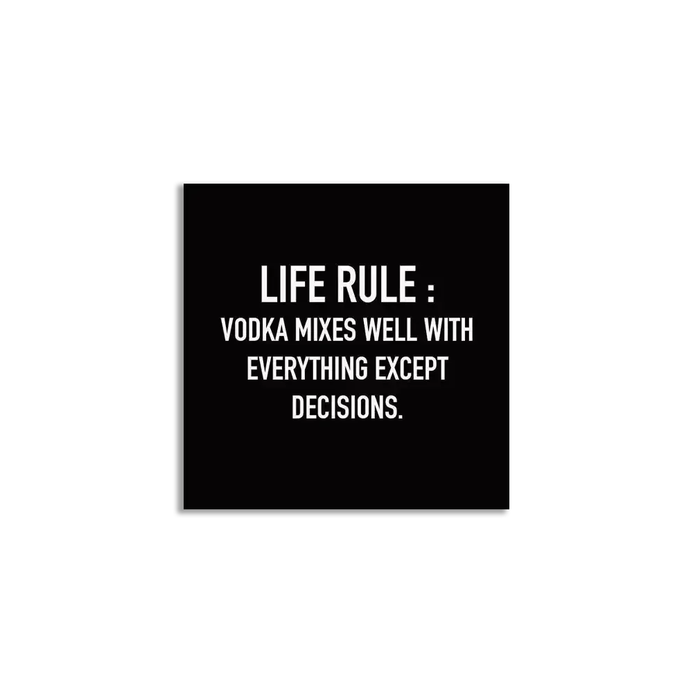 Vodka Mixes Well with everything except decisions Sticker