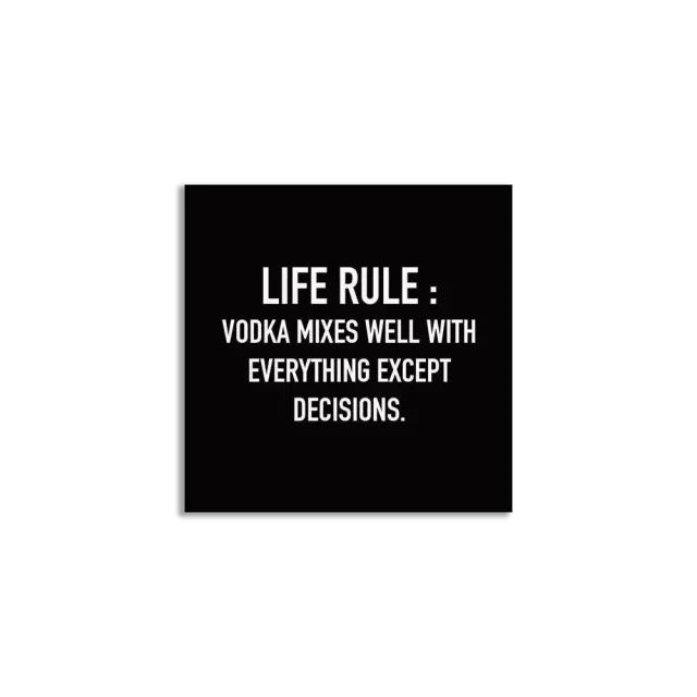 Vodka Mixes Well with everything except decisions Sticker