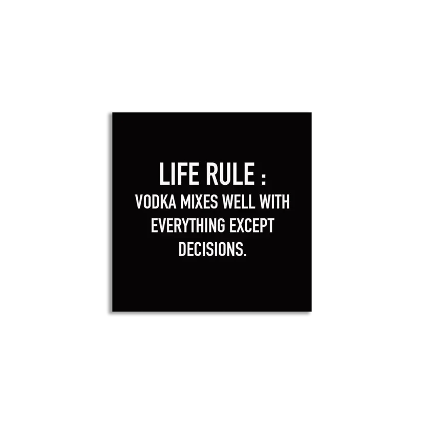 Vodka Mixes Well with everything except decisions Sticker