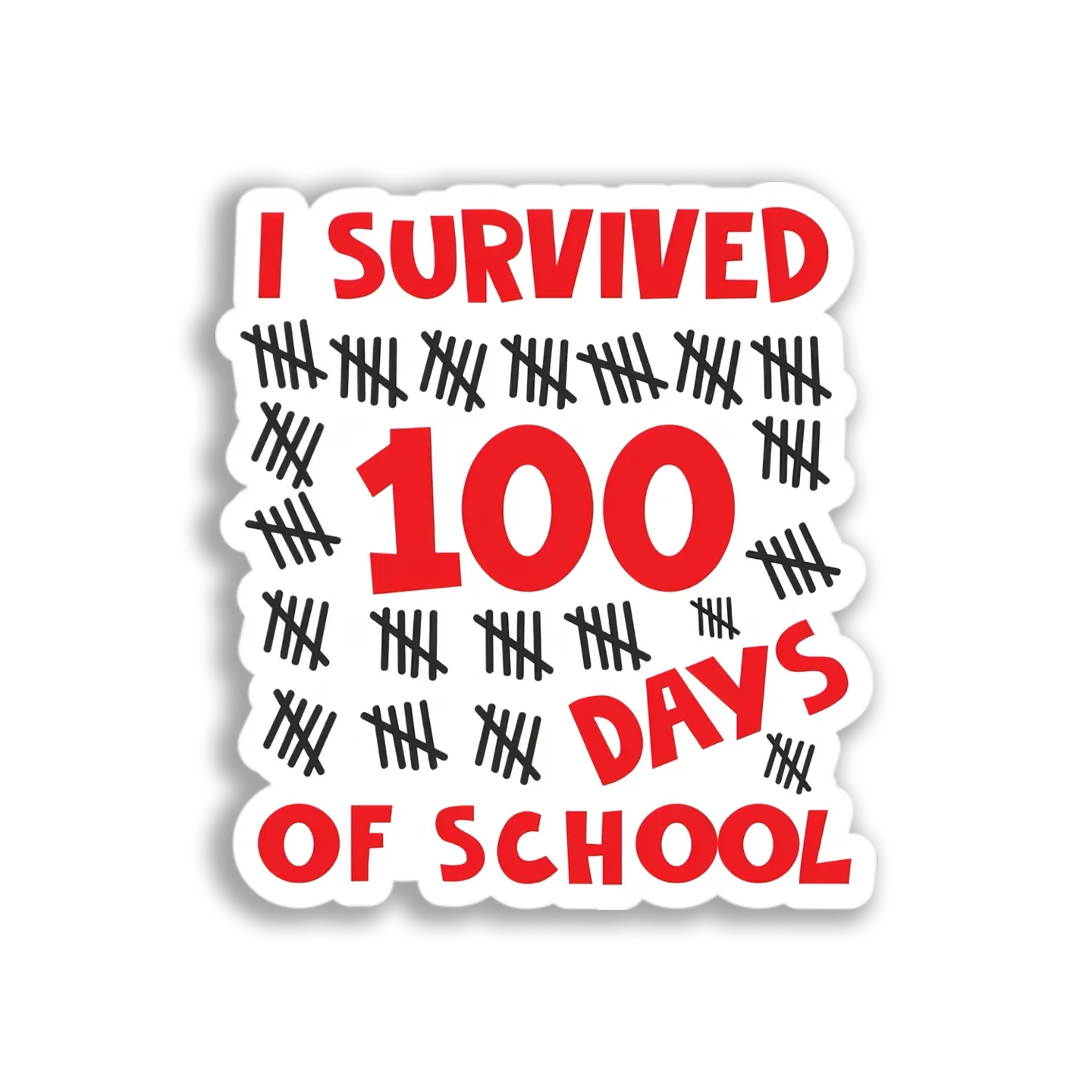 100 Days of School Sticker