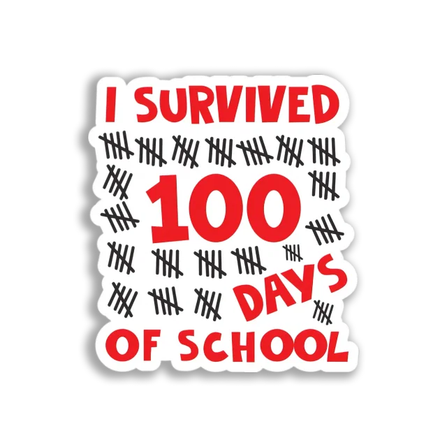 100 Days of School Sticker