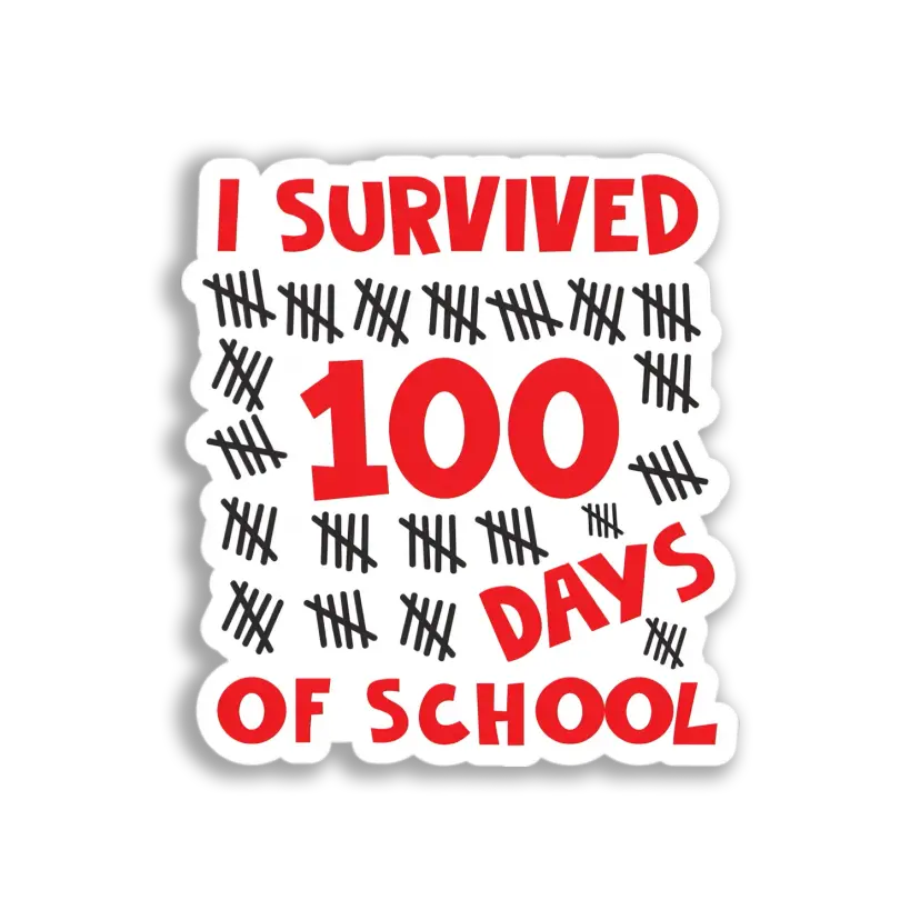 100 Days of School Sticker
