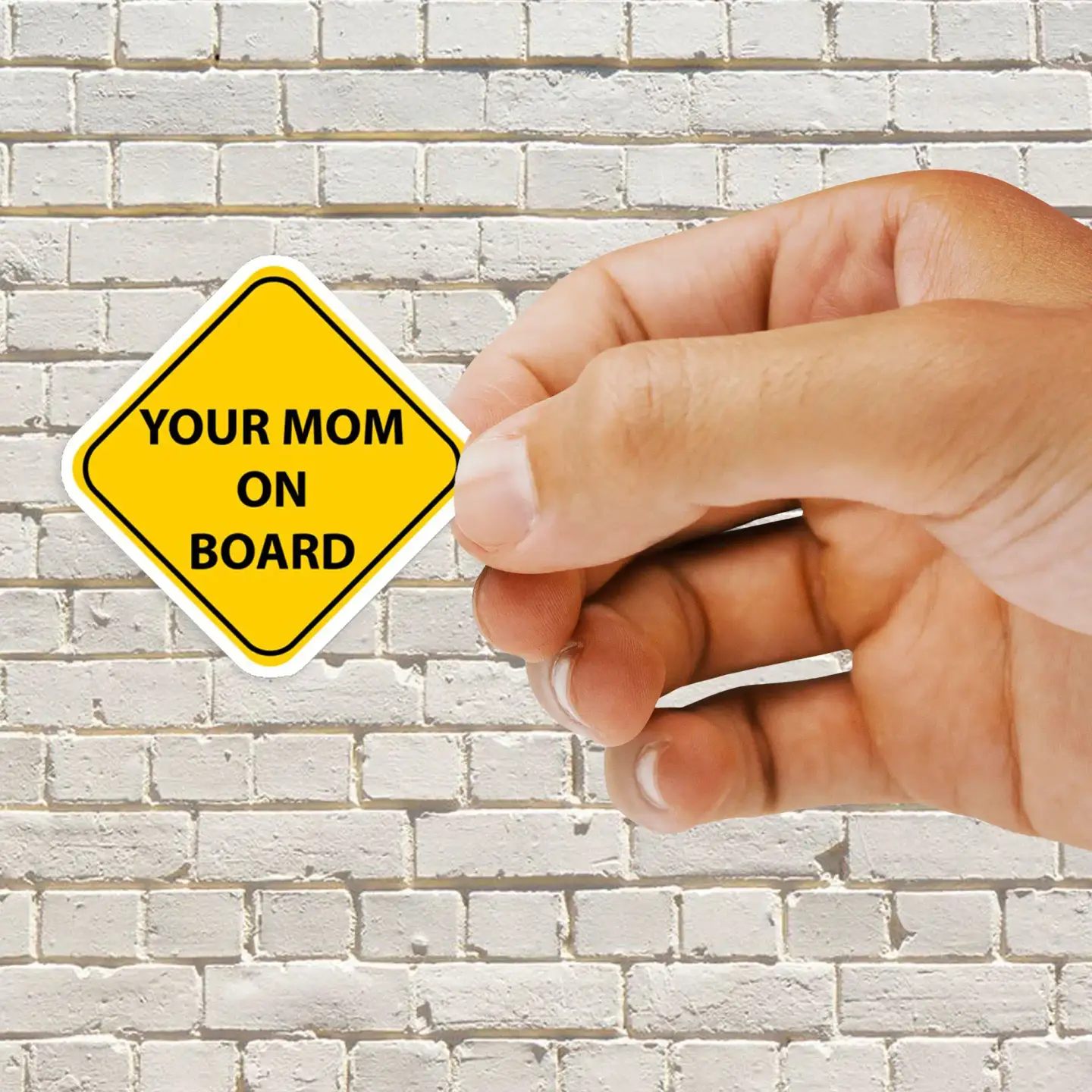 Your Mom On Board Sticker
