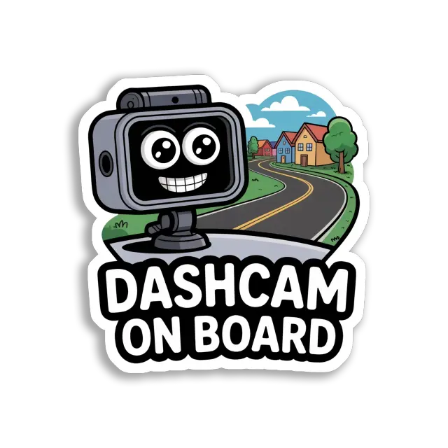Dashcam On Board Car Sticker