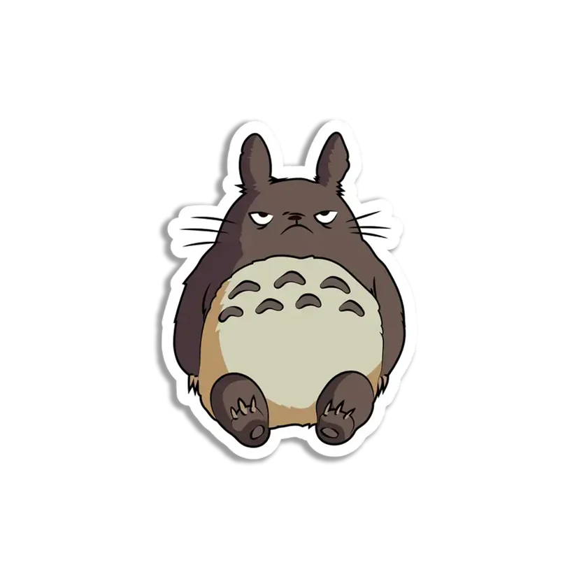 Totoro Angry Sticker