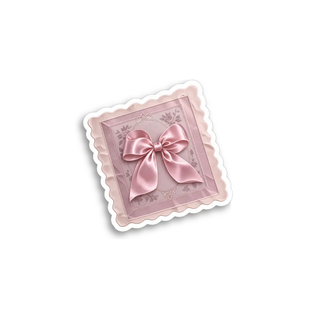 Bow Framed Photo Sticker