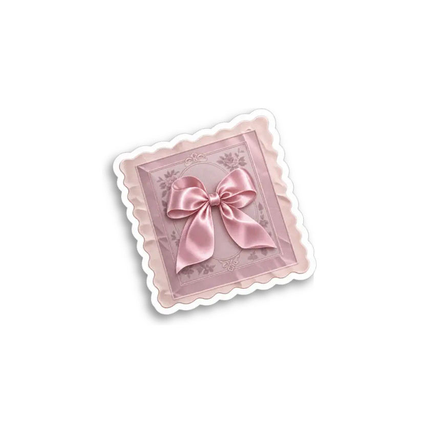 Bow Framed Photo Sticker