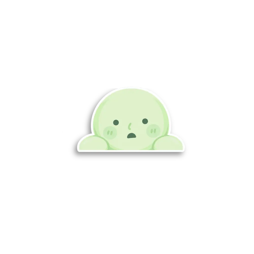 Pig Cheek Peeker Sticker