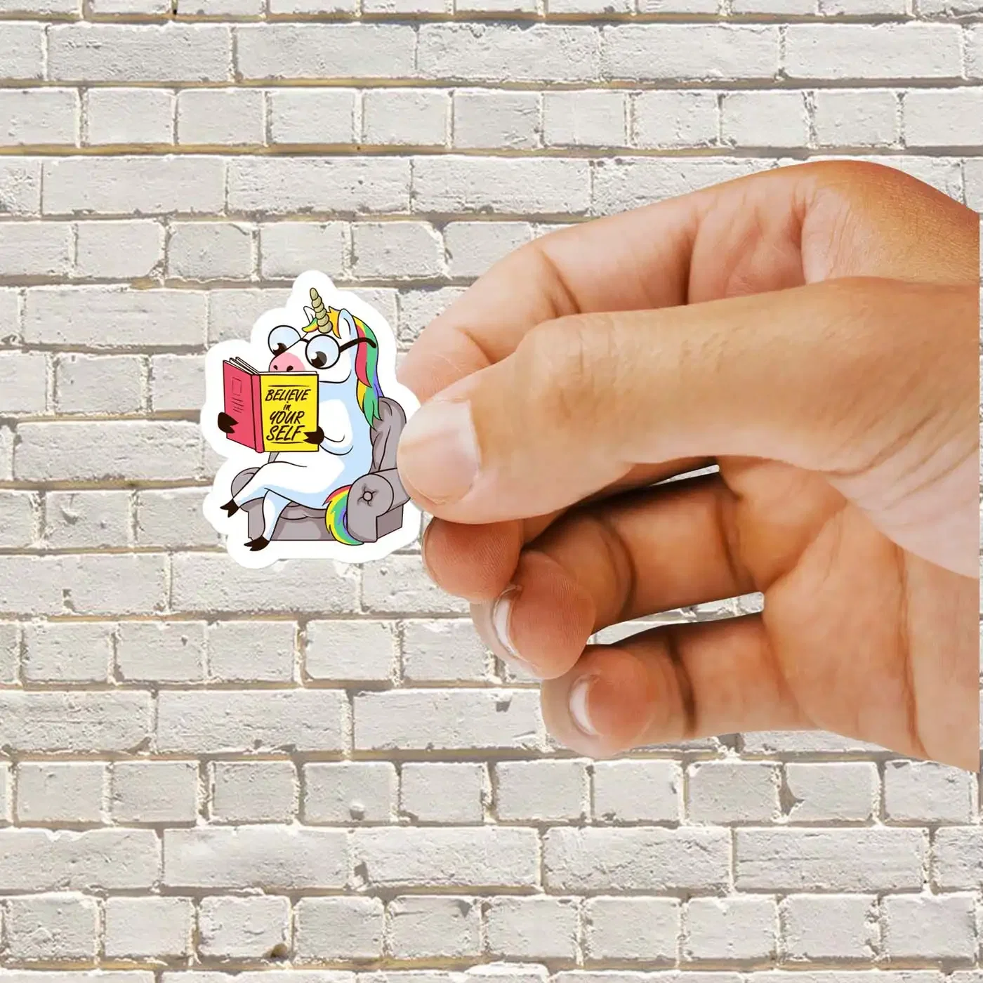 Unicorn Believe in Yourself Book Sticker