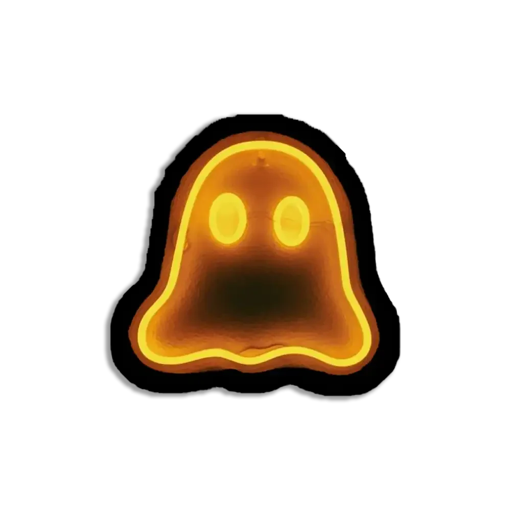 Neon Ghost Sticker