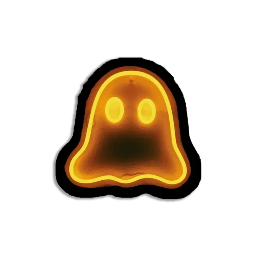 Neon Ghost Sticker