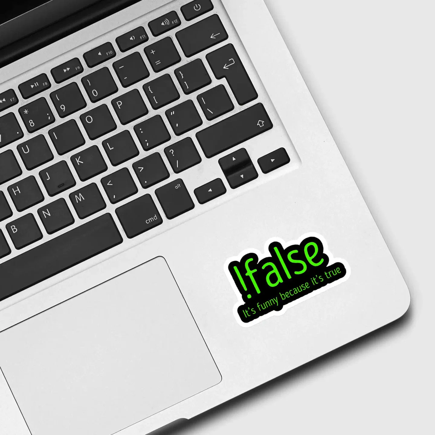 Funny false code sticker