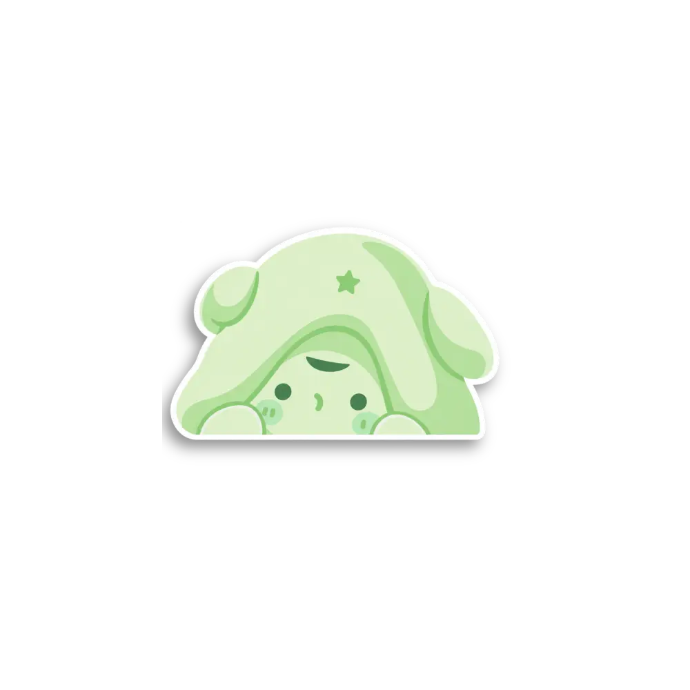 Floppy Hood Peeker Sticker