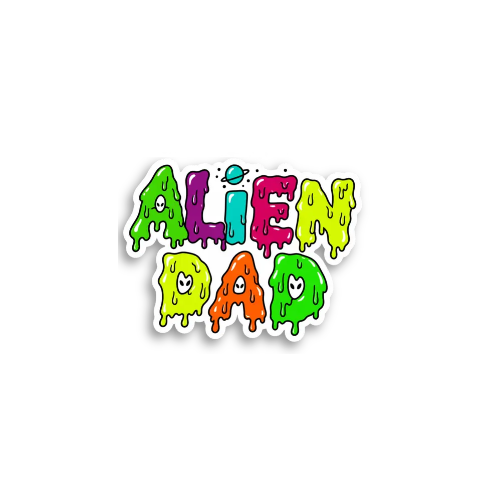 Alien Dad Sticker