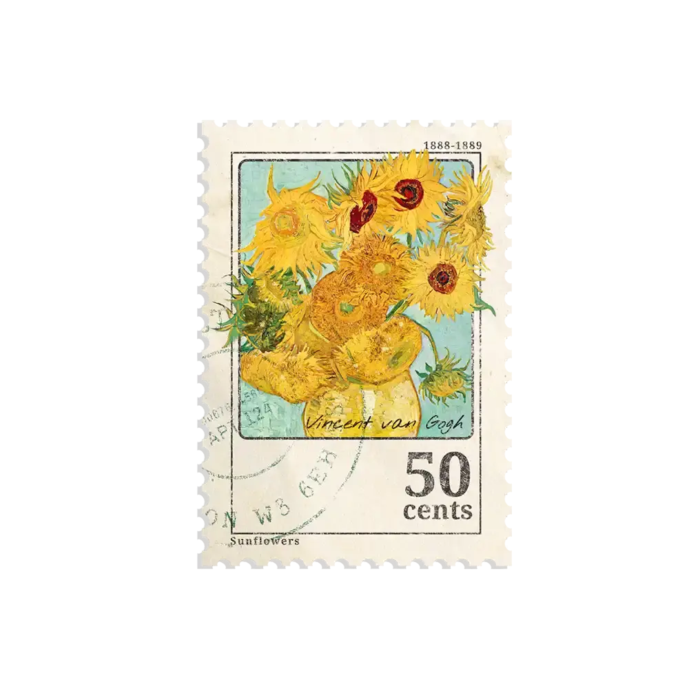 Van Gogh Sunflowers Sticker