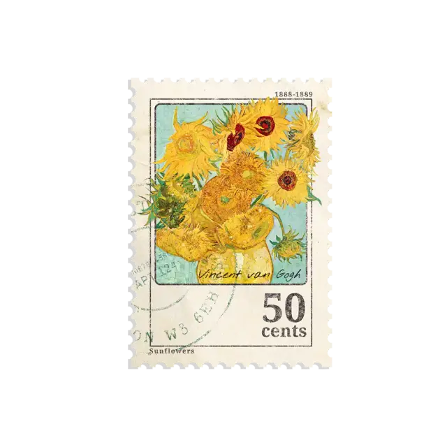 Van Gogh Sunflowers Sticker