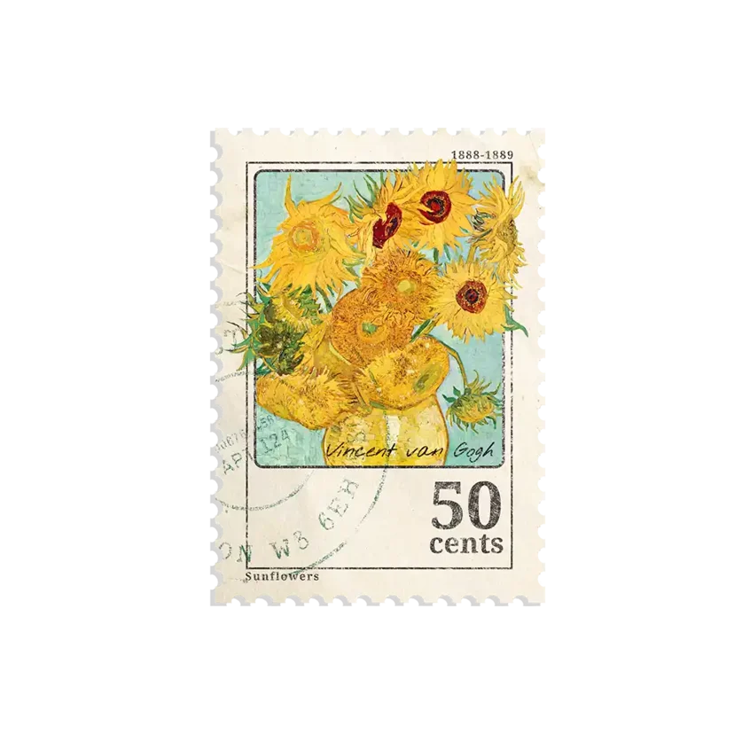Van Gogh Sunflowers Sticker
